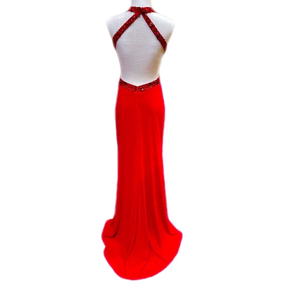 Panoply Red Glamorous Evening Gown Sz4